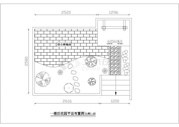某别墅屋顶花园及庭院景观规划设计cad全套施工图纸（甲级院设计）-图二