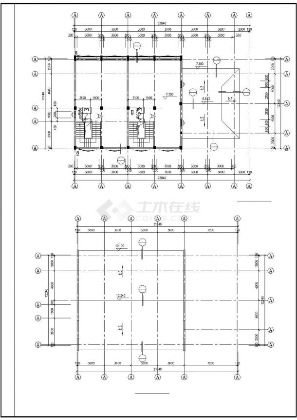 某地区三层仿古建筑设计CAD施工图(设计说明）-图二
