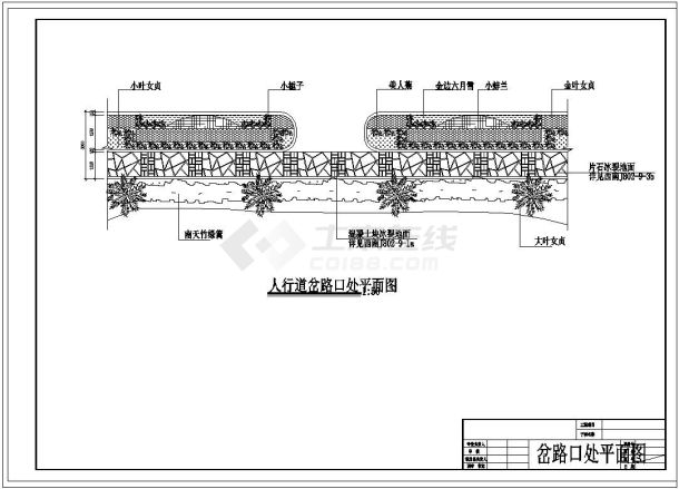 某攀枝花迎宾大道绿化施工参考CAD详图-图一