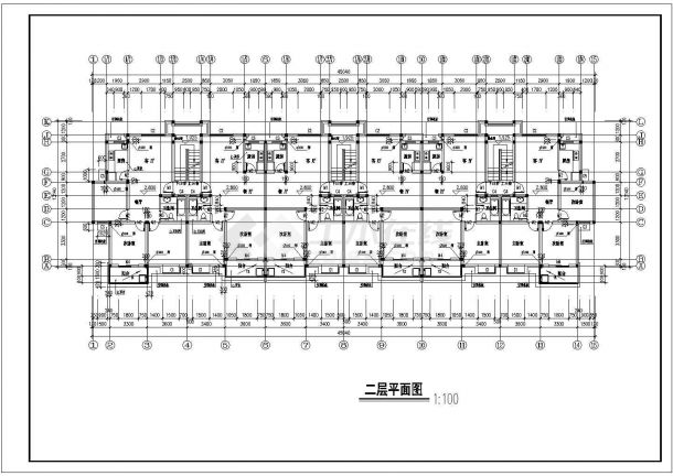 七层住宅带阁楼全套建筑设计cad施工图-图一