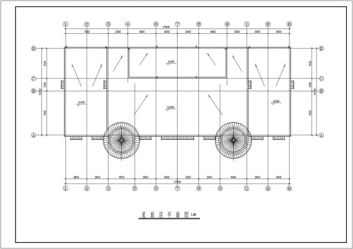 三层养老院建筑全套设计cad施工图_图1