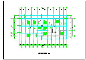 九层框架结构住宅地下室碳纤维加固CAD图-图一