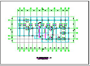 九层框架结构住宅地下室碳纤维加固CAD图-图二