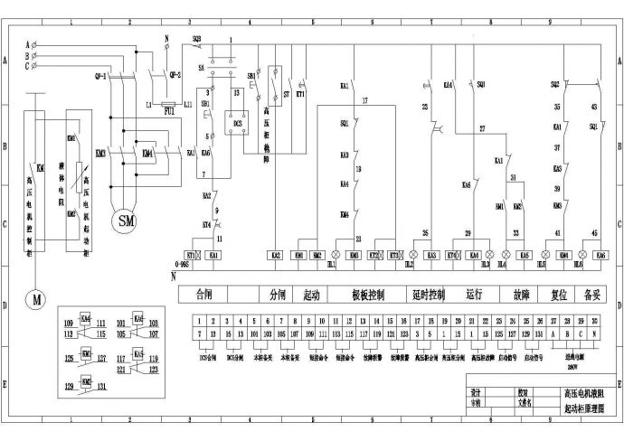 随州高压机液阻CAD电气设计完整图_图1
