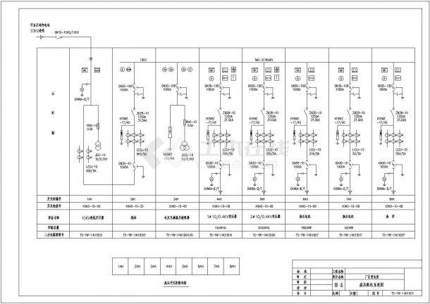 莆田厂区变电所CAD电气设计完整图-图一
