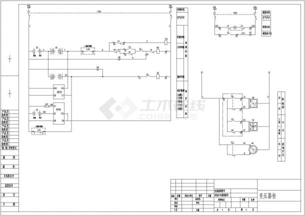 厦门办公楼工厂微机CAD电气设计完整图-图二