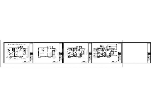 某美式风格住宅3室2厅2卫CAD室内装修设计大样施工图-图二