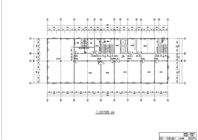 5层5324平米钢框架办公楼毕业设计_图1