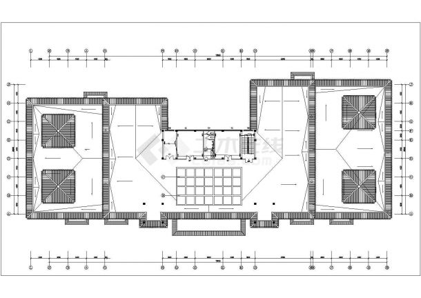 风景区会议餐厅CAD电气消防报警设计-图二