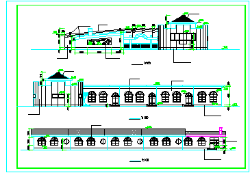 小型幼儿园建筑施工设计CAD图-图一