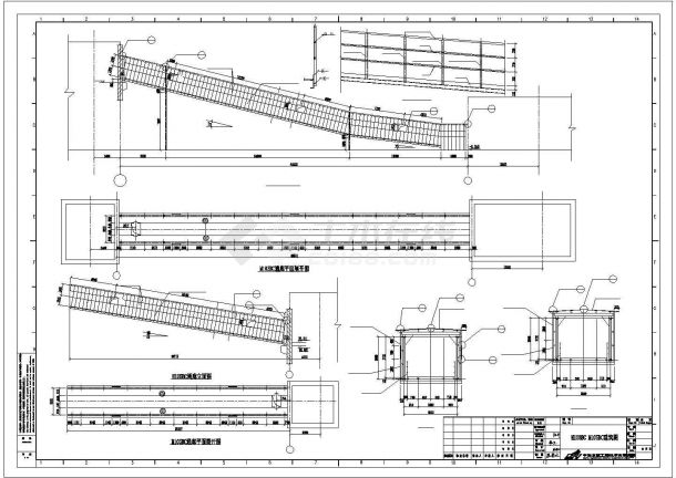 钢结构通廊建筑设计图-图一