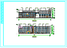 某小学建筑cad平立剖面图纸