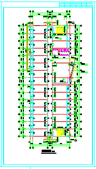 某学生公寓D栋建筑设计CAD施工图-图二