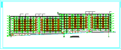 某学生公寓E栋建筑设计CAD施工图_图1