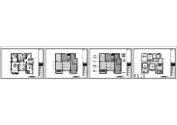 某样板房3室2厅2卫CAD室内设计装修图纸-图二