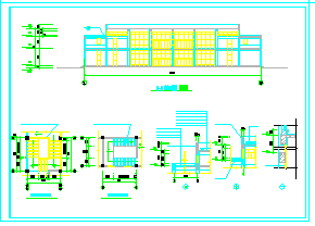 某学院新校舍建筑设计CAD全套施工图_图1