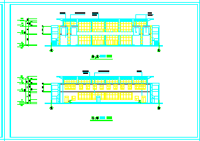 某学院新校舍建筑设计CAD全套施工图-图二