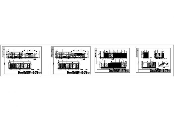 某现代风格办公楼CAD框架结构设计图纸_图1