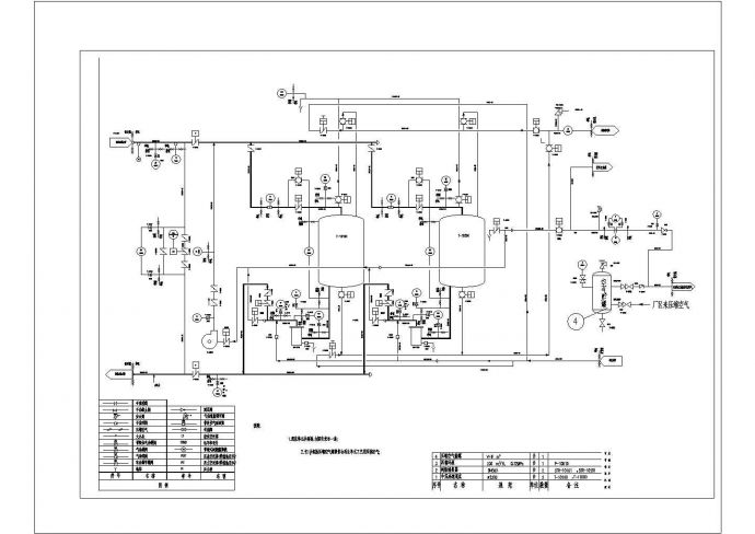 亚临界机组凝结水精处理系统CAD设计图_图1