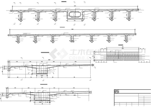  CAD steel structure design drawing of a Jining bridge - Figure 1