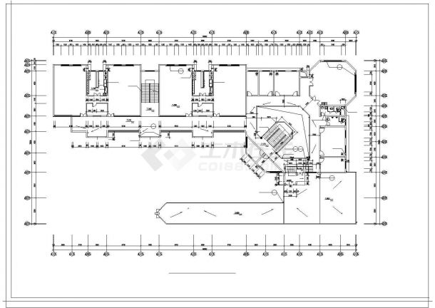 前海花园幼儿园教学楼规划设计建筑施工cad图，共八张-图一