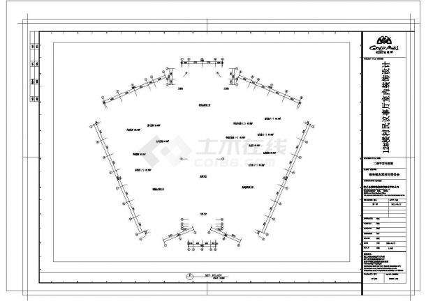 某永联村社区服务处CAD建筑设计施工图-图一