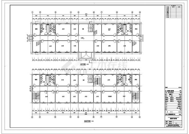 沧州市金盛路某公司5530平米8层框架结构办公楼建筑设计CAD图纸-图一