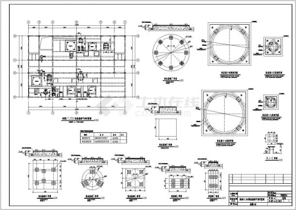 石油化工设备基础CAD设计图-图二