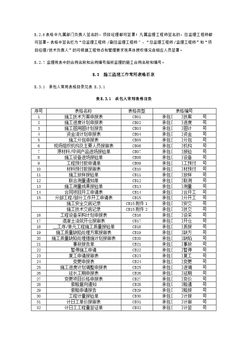 水利工程施工监理规范表格2014版（全套表格104份）-图二