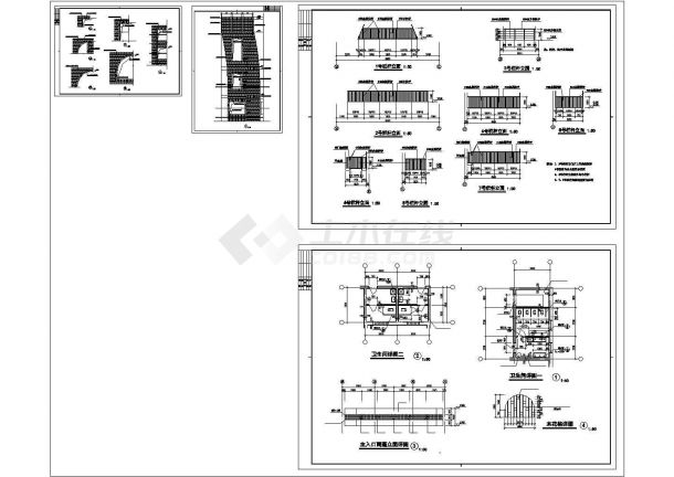 3层经典幼儿园建筑设计CAD施工图-图一