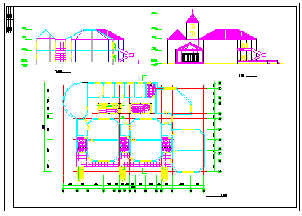 某地幼儿园建筑设计CAD方案图纸-图一