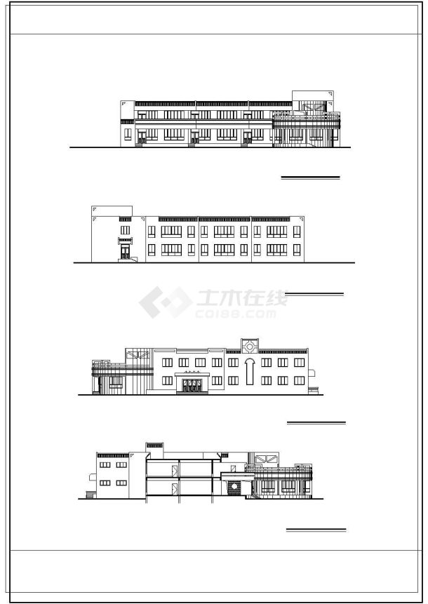 6班：长30.3米 宽29.9米 2层幼儿园建筑方案设计图-图二