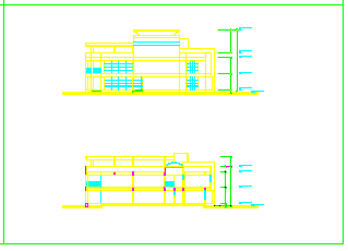 某地两层幼儿园CAD建筑设计施工图纸-图一