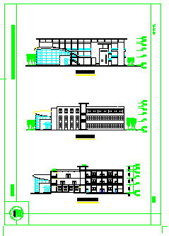 长沙某小学建筑设计cad方案施工图