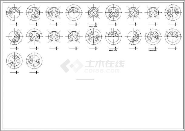 漳州市体育中心网架屋面工程全套建筑设计CAD图纸-图二