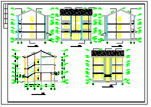 农村三层别墅建筑设计CAD施工图