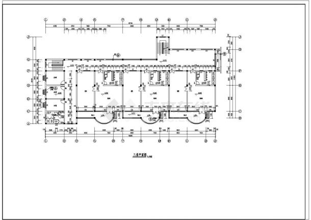 3层框架2607.33平米幼儿园建筑施工图设计图带1JPG外观效果图-图二