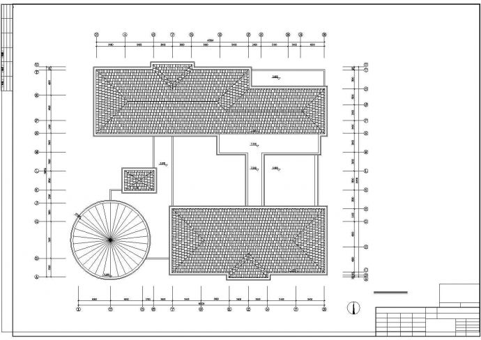 天津二层幼儿园教学楼规划设计建筑施工cad图纸，共四张_图1