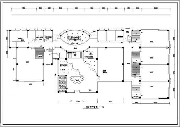 宁夏三层幼儿园教学楼建筑结构设计施工cad图，共六张_图1