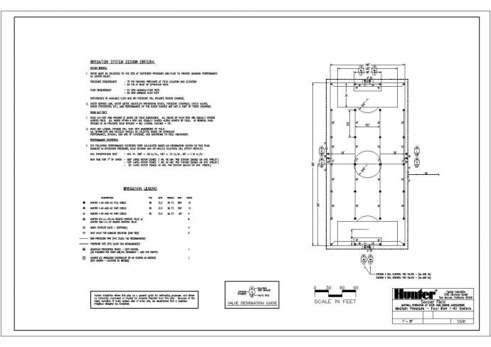 某足球场喷灌设计CAD详图_图1