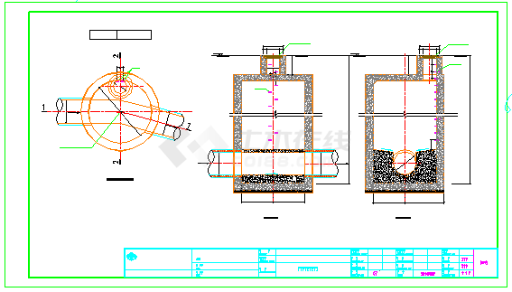 [重庆]污水管网给排水结构cad设计施工图纸-图一