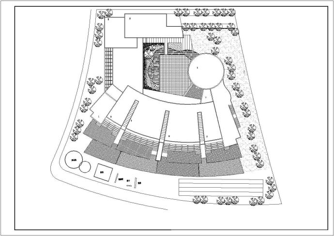 某地区市中心小型多层幼儿园建筑设计CAD资料_图1