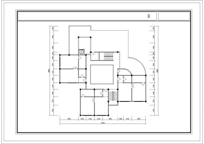 某三层幼儿园教学楼建筑方案设计图_图1