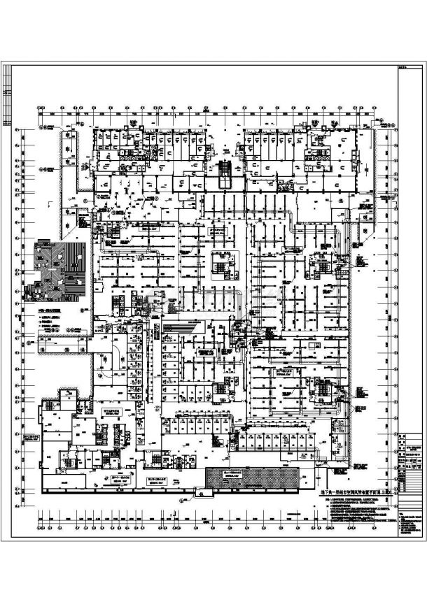 某广场综合地下室空调通风设计cad全套施工图(含设计说明)-图二