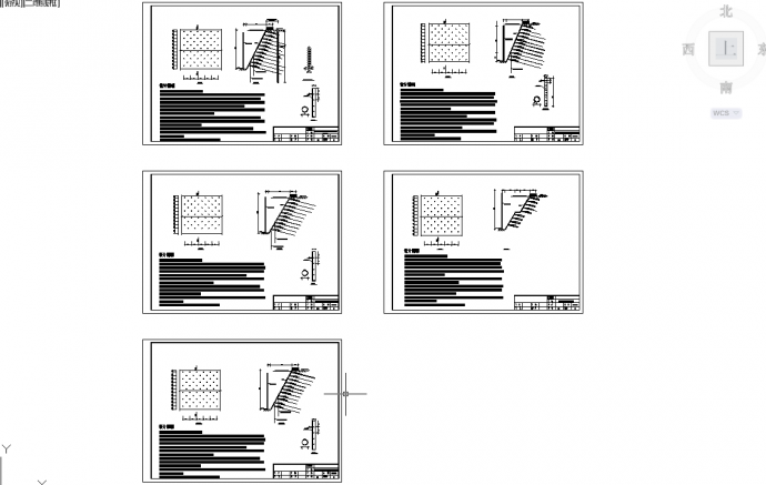 五套基坑支护常用设计布置cad图纸_图1