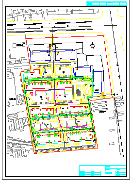 某小区外网给排水消防综合管道设计cad施工图纸_图1