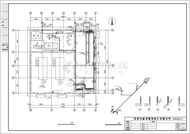 某燃气锅炉房设计图-图二