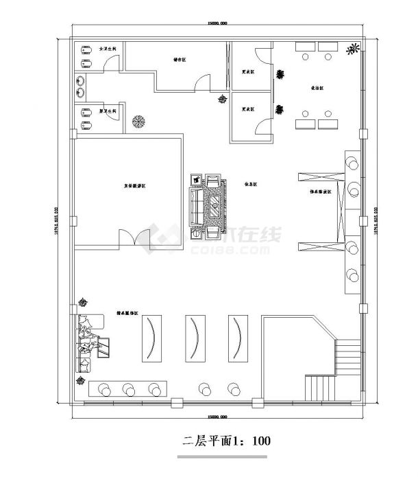 某外墙装饰施工参考CAD详图-图一