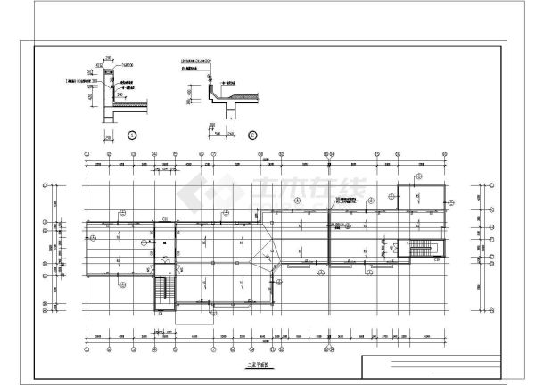 5班：长62米 宽32.6米 3层2024平米幼儿园建筑施工图【平立剖 楼梯 说明】-图一