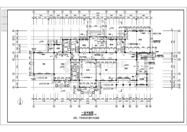 某二层框架结构精品幼儿园教学楼设计cad全套建筑施工图（甲级院设计）-图二